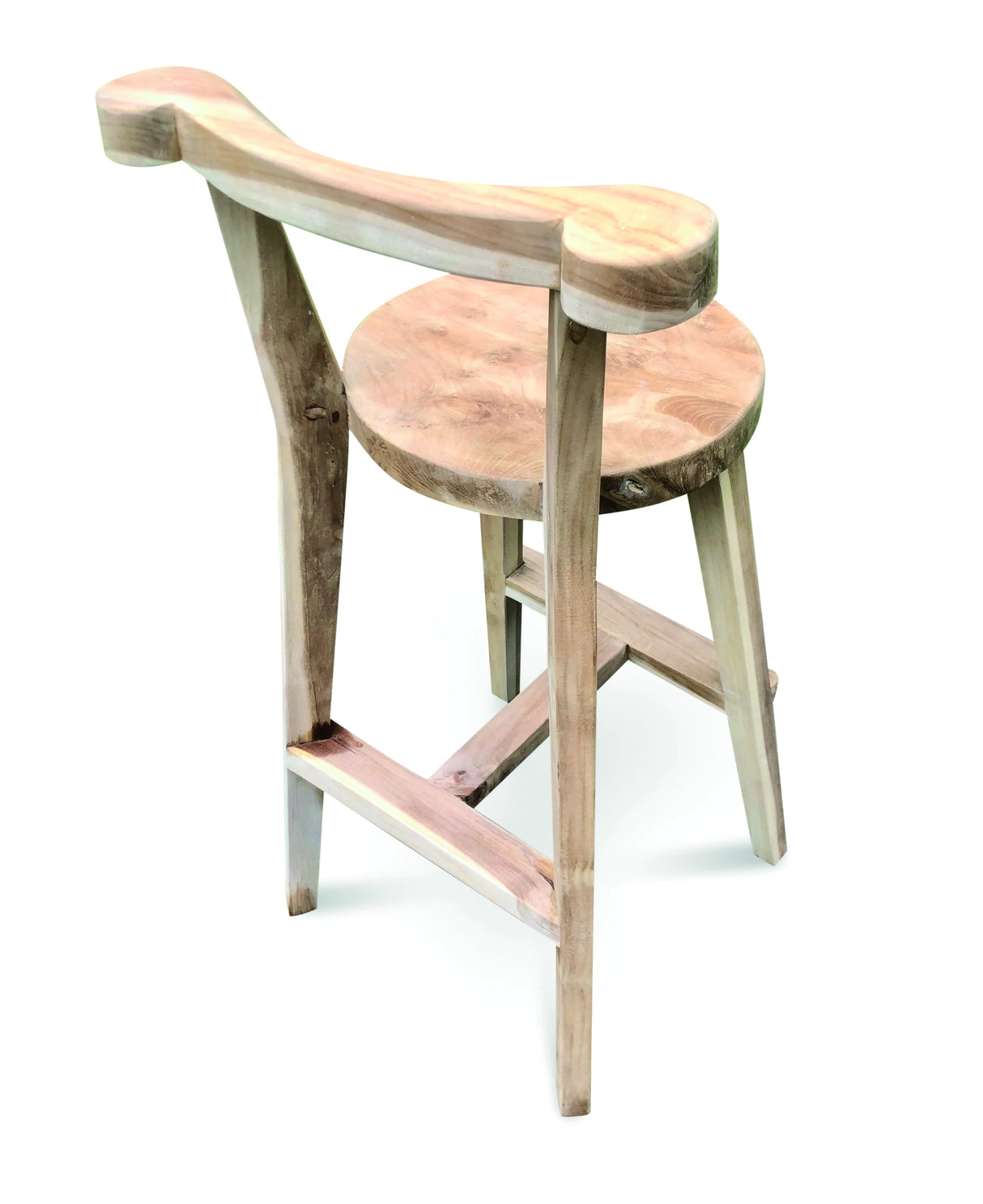 Sit Back & Relax Teak Bar Stool