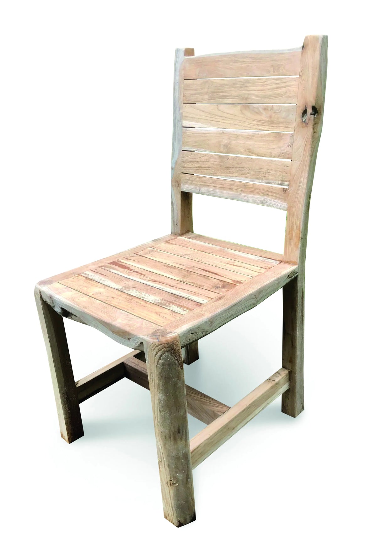 Solid Teak Rustic Chair