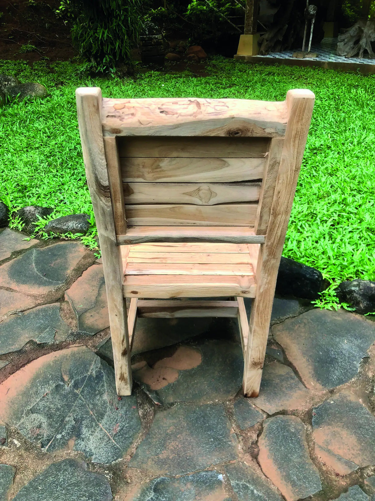 Solid Teak Rustic Chair