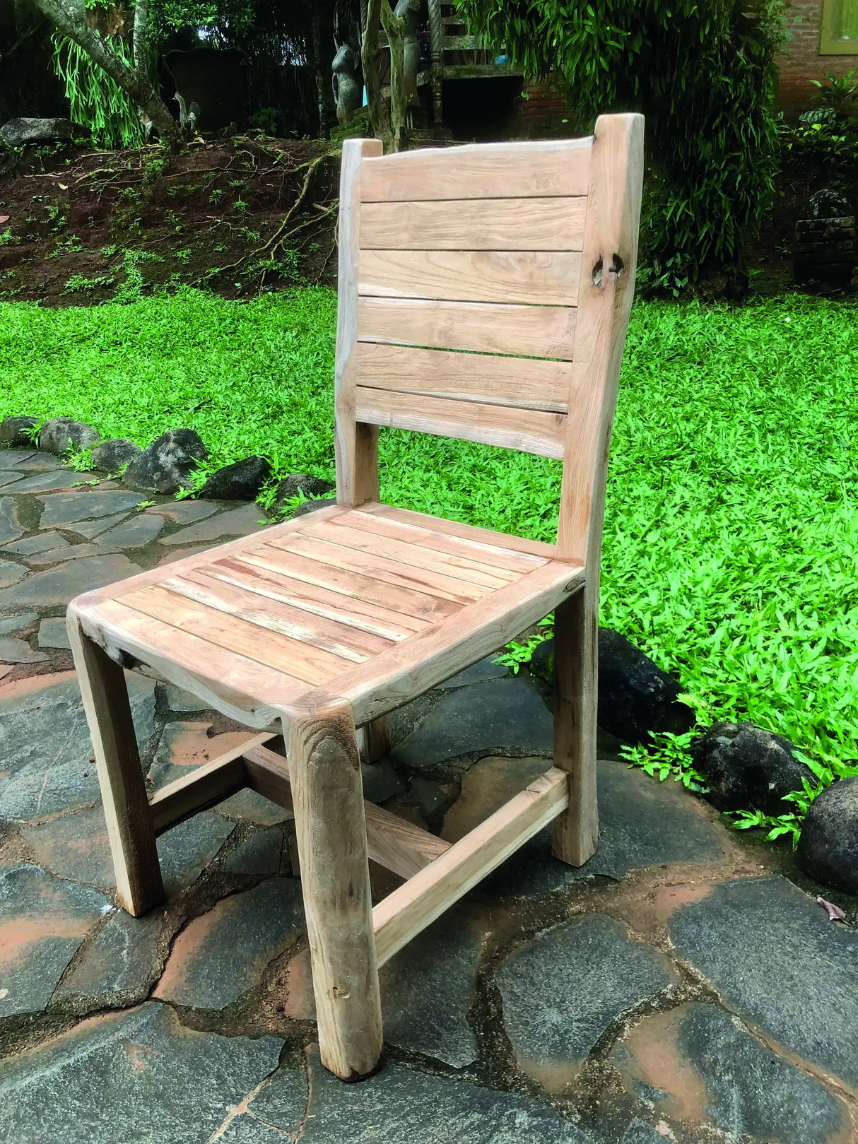 Solid Teak Rustic Chair