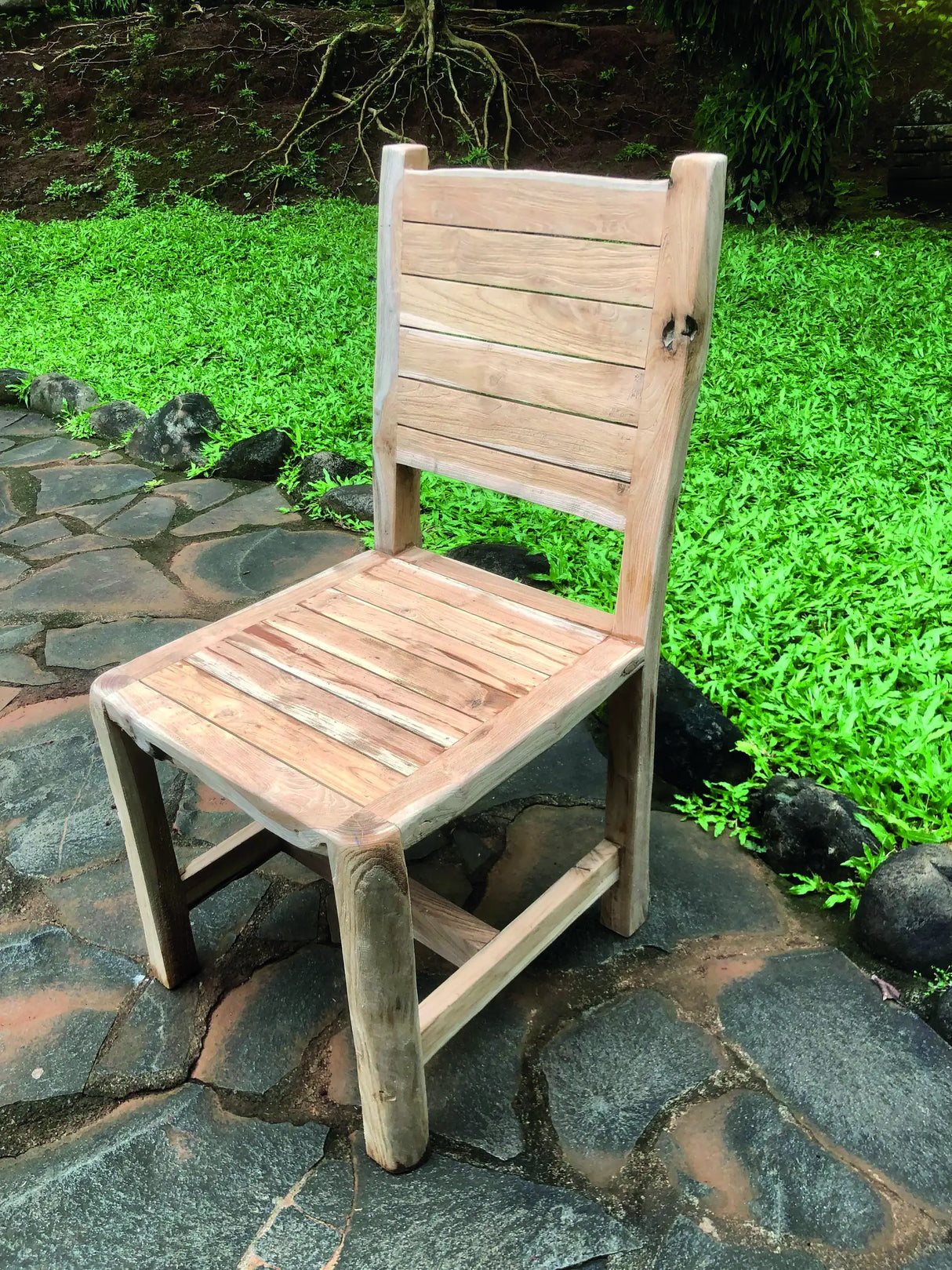 Solid Teak Rustic Chair