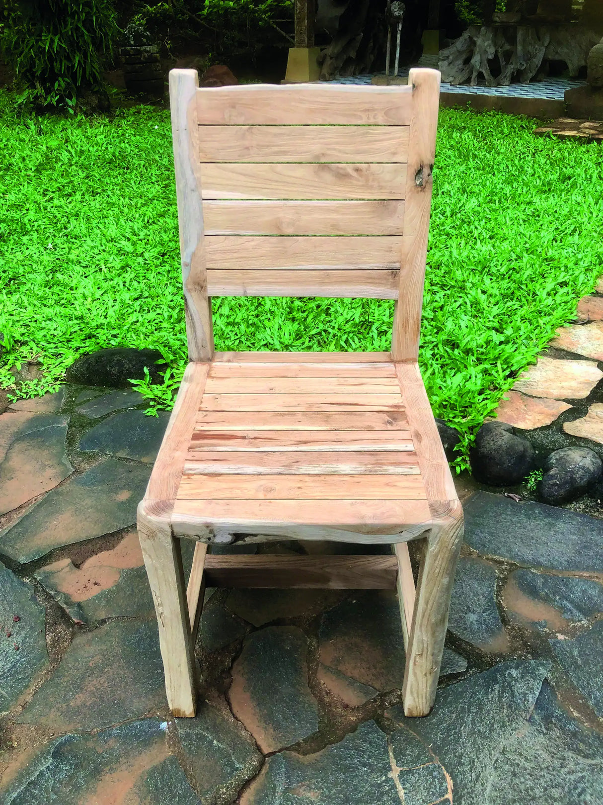 Solid Teak Rustic Chair