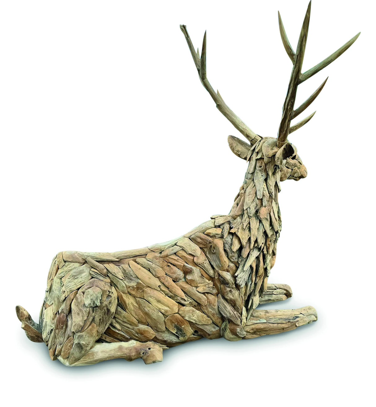 TEAK STAG BENCH LARGE