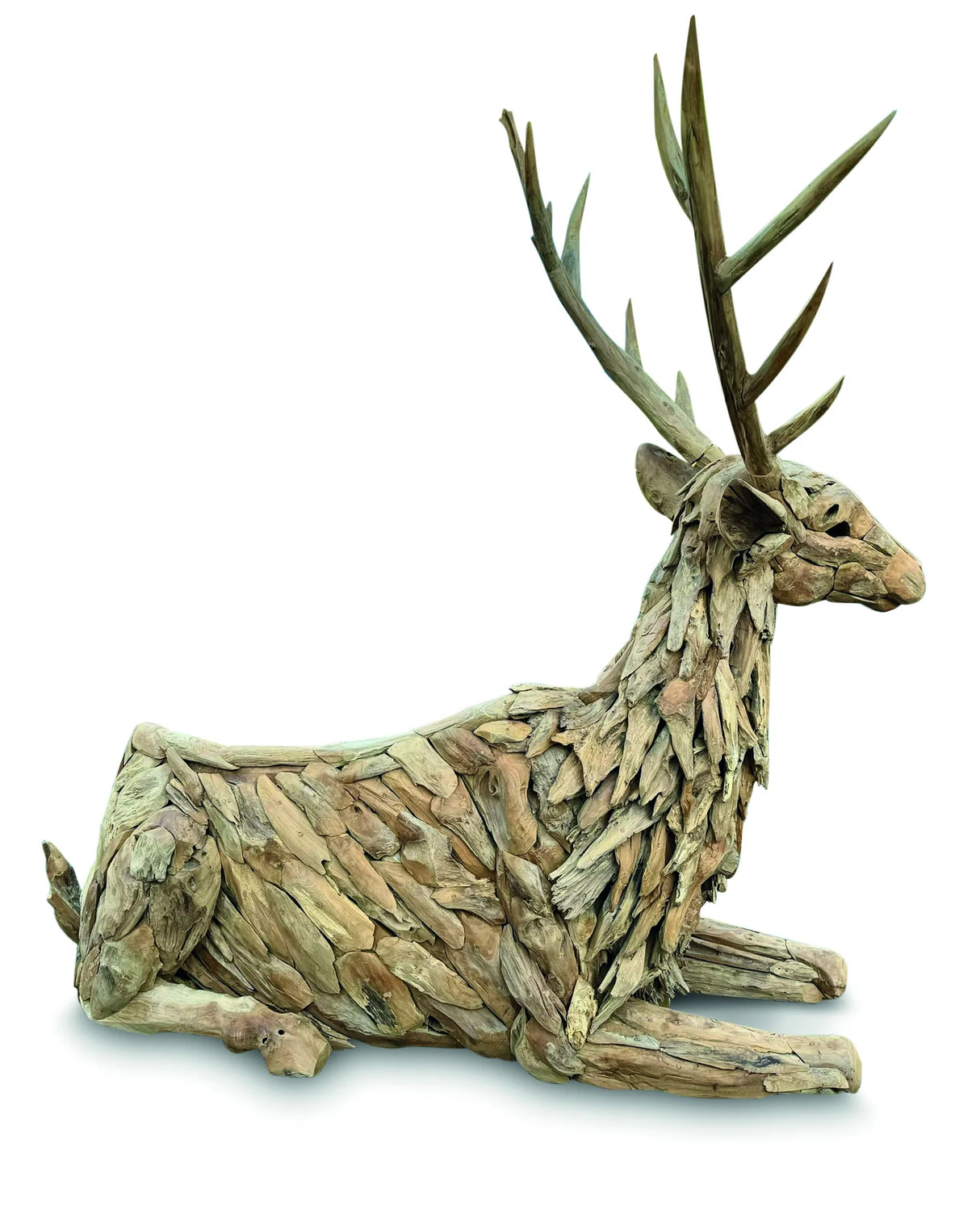 TEAK STAG BENCH LARGE