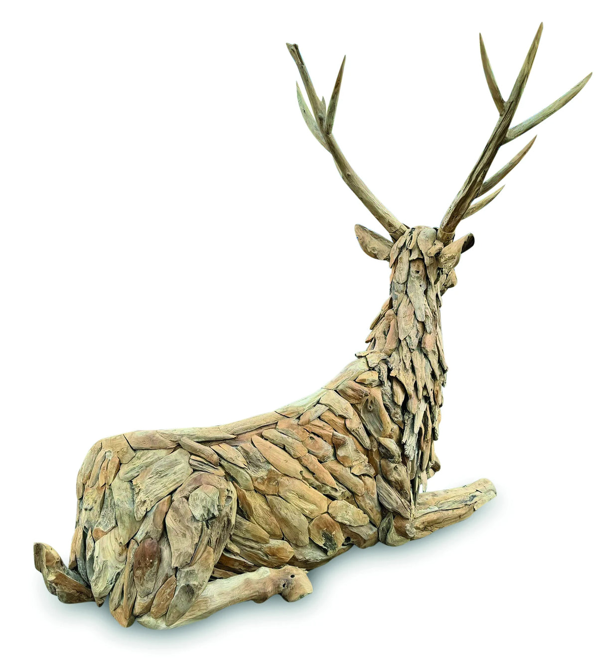 TEAK STAG BENCH LARGE