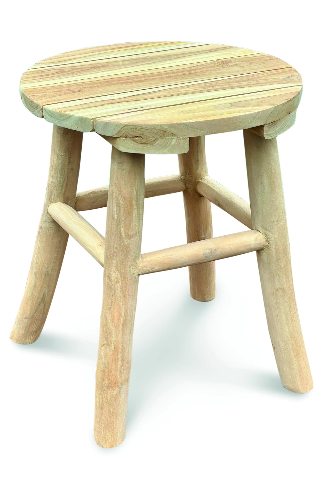 MALVERN TEAK END TABLE-STOOL
