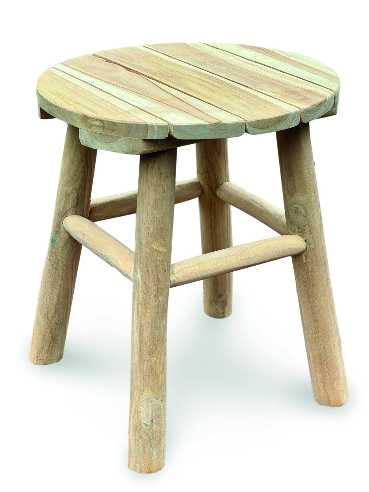MALVERN TEAK END TABLE-STOOL