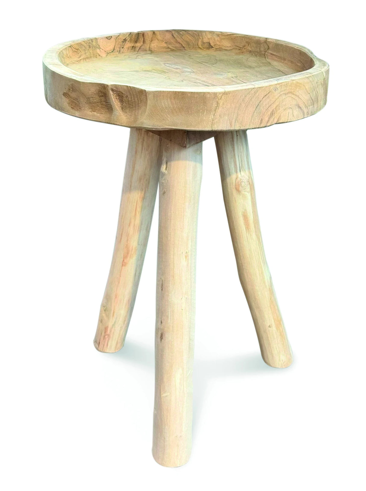 3 LEG TRAY LAMP TABLE TEAK