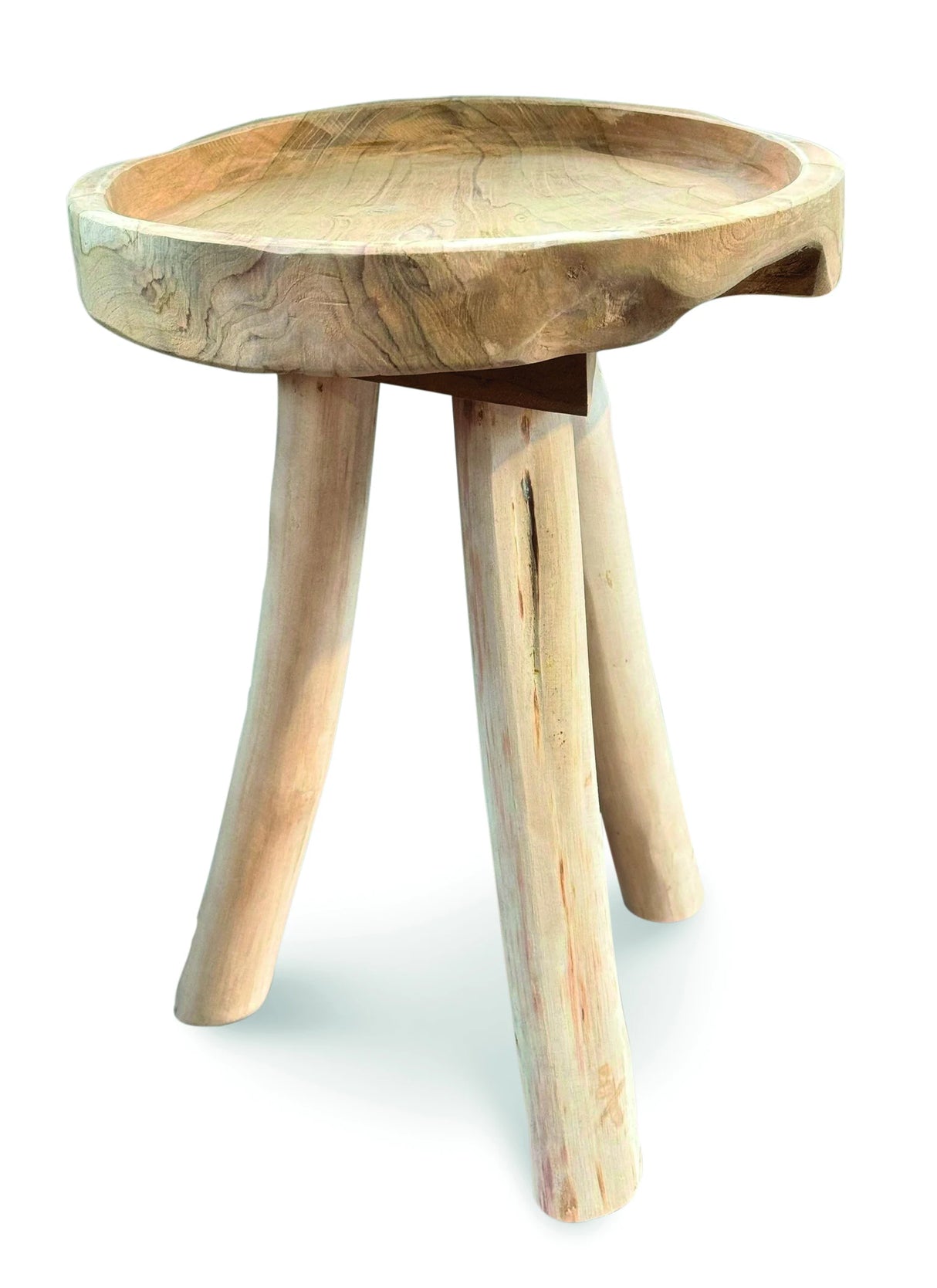 3 LEG TRAY LAMP TABLE TEAK