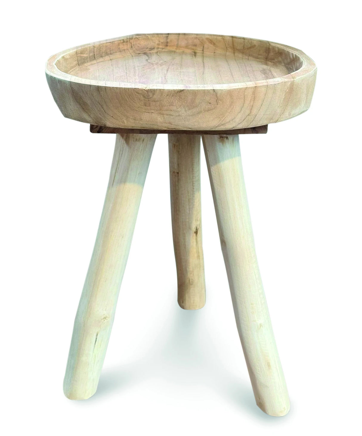 3 LEG TRAY LAMP TABLE TEAK