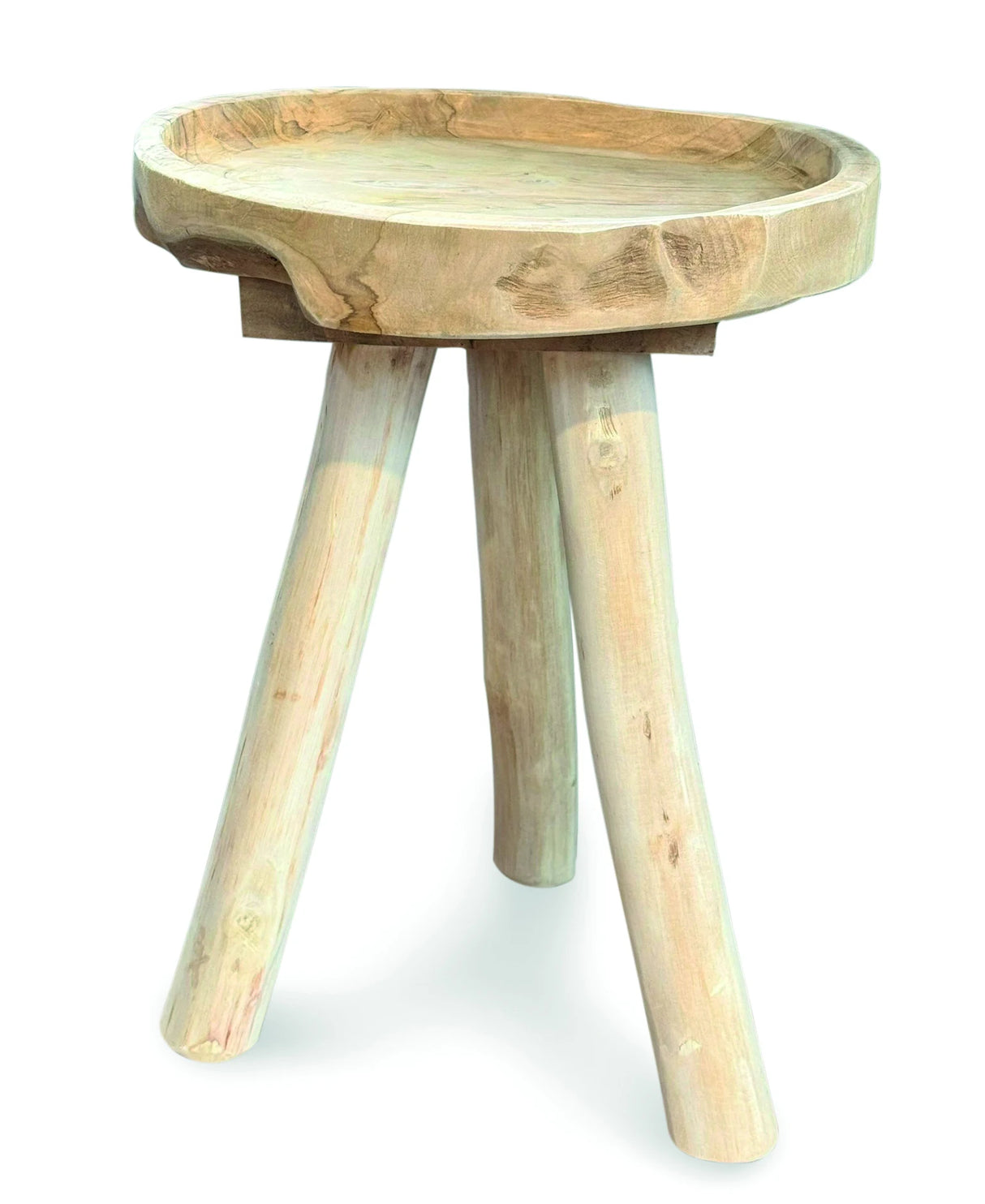 3 LEG TRAY LAMP TABLE TEAK