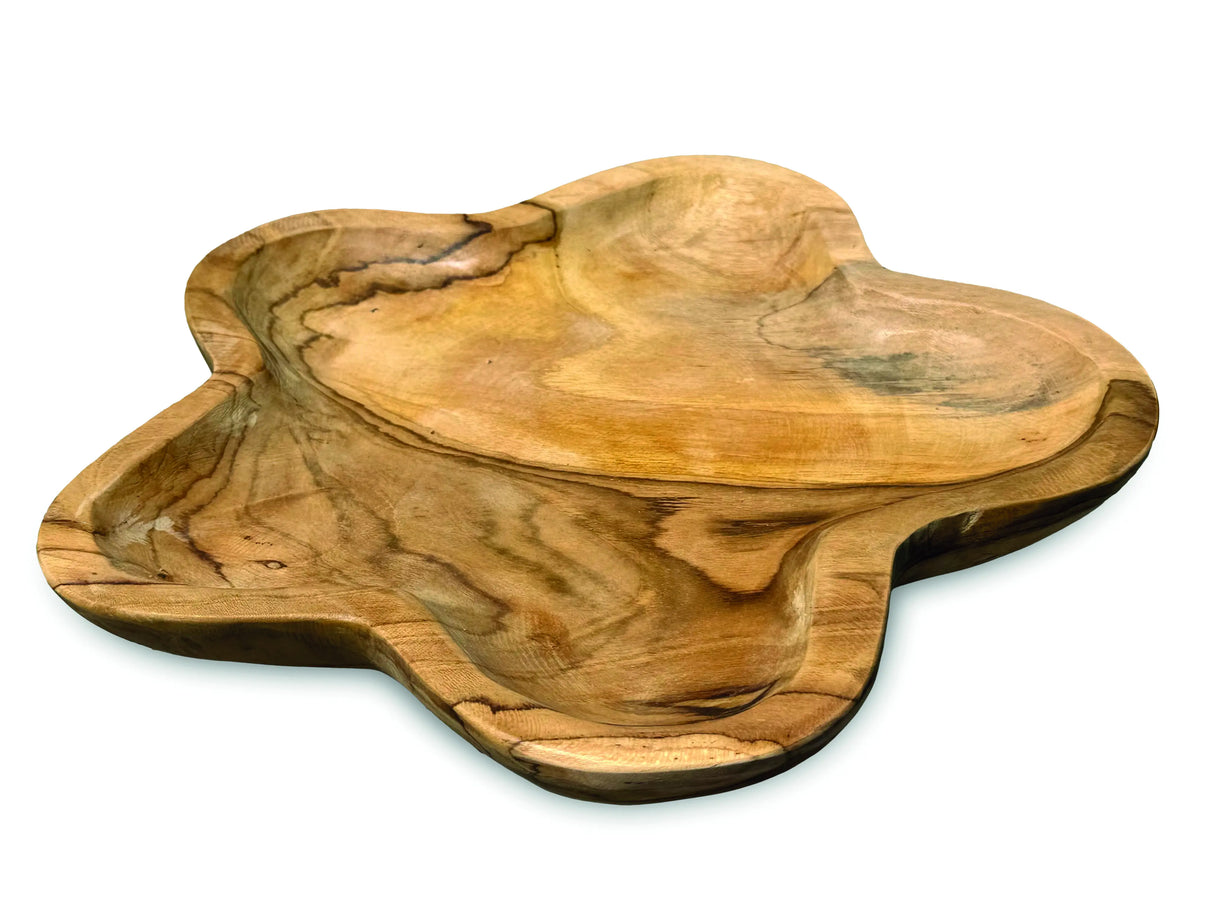 TEAK ROOT STAR BOWL 30cm.