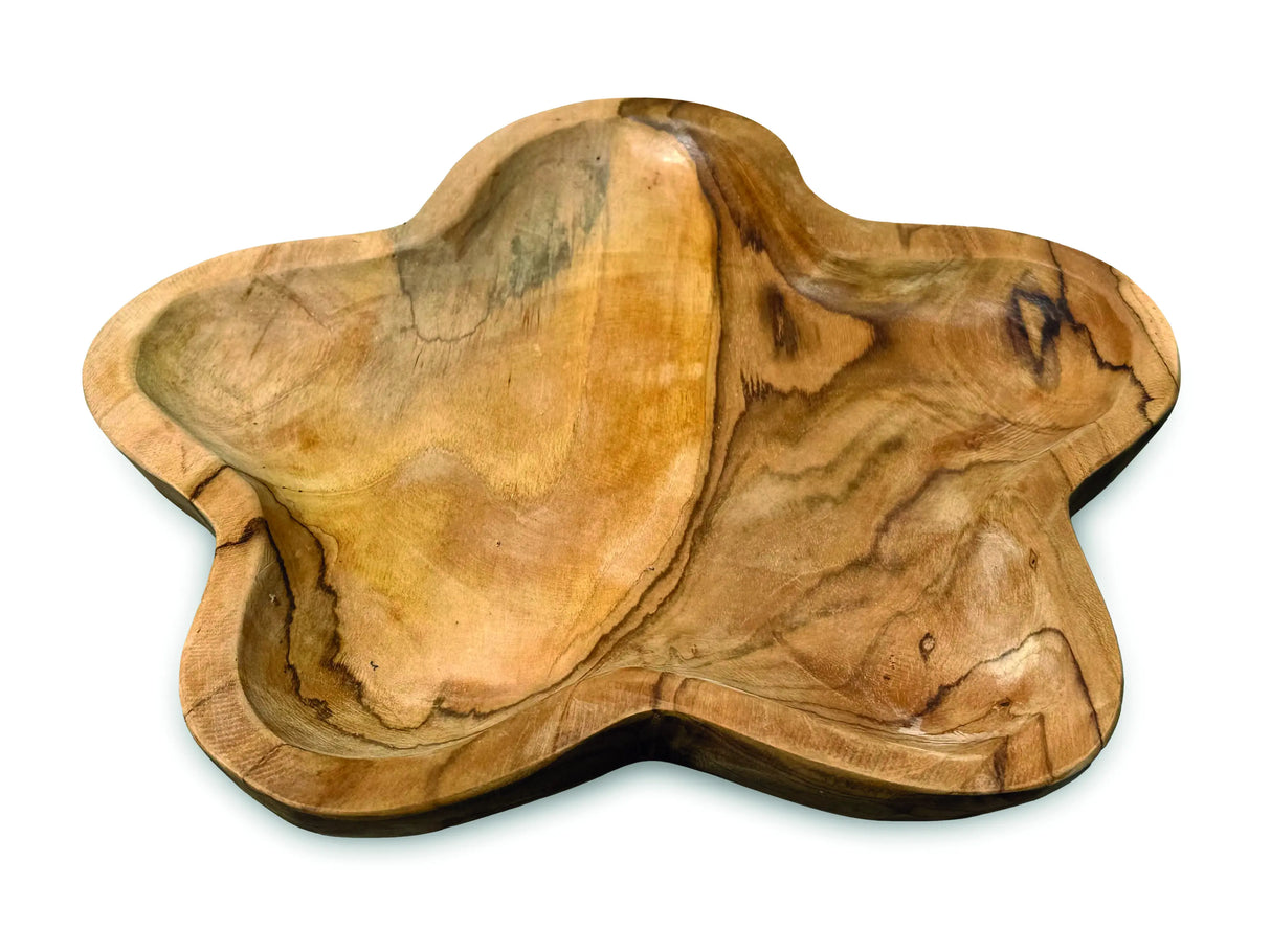 TEAK ROOT STAR BOWL 30cm.