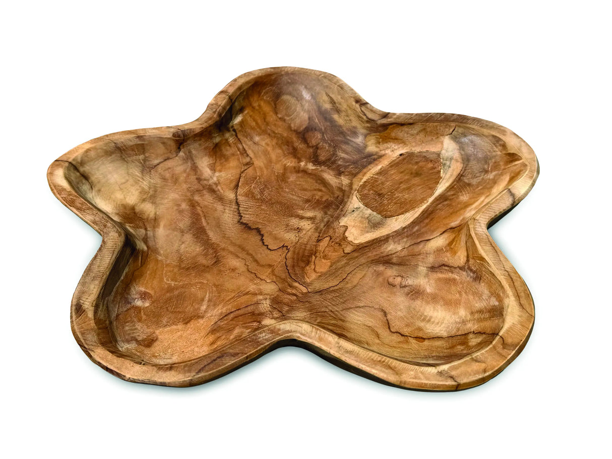 TEAK ROOT STAR BOWL 30cm.