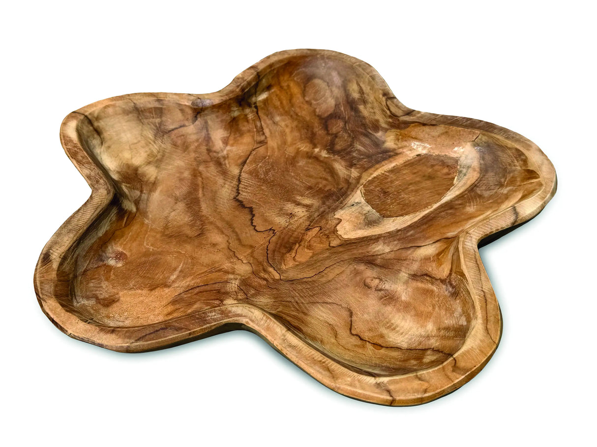 TEAK ROOT STAR BOWL 30cm.