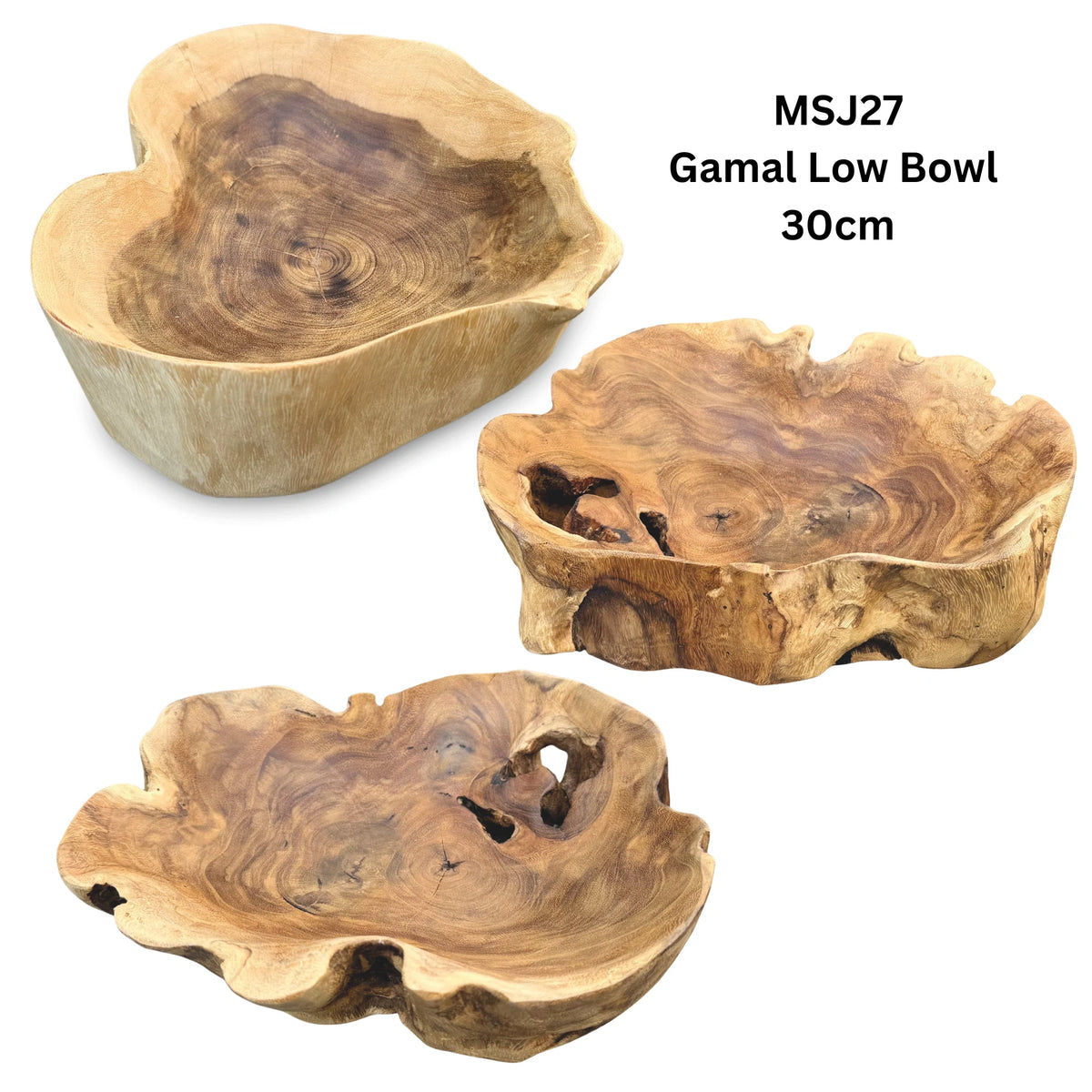Gamal Low Bowl 30cm