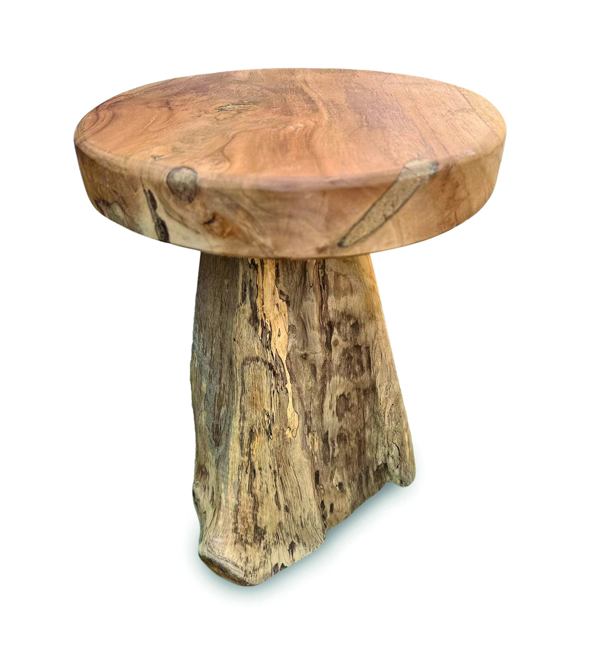 Baby Round Teak Root Lamp Table H30cm
