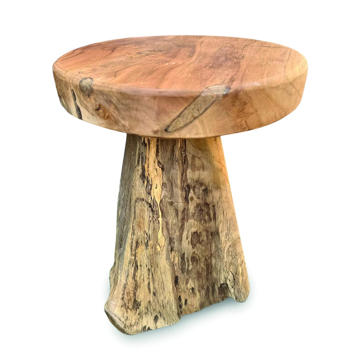 Baby Round Teak Root Lamp Table H30cm