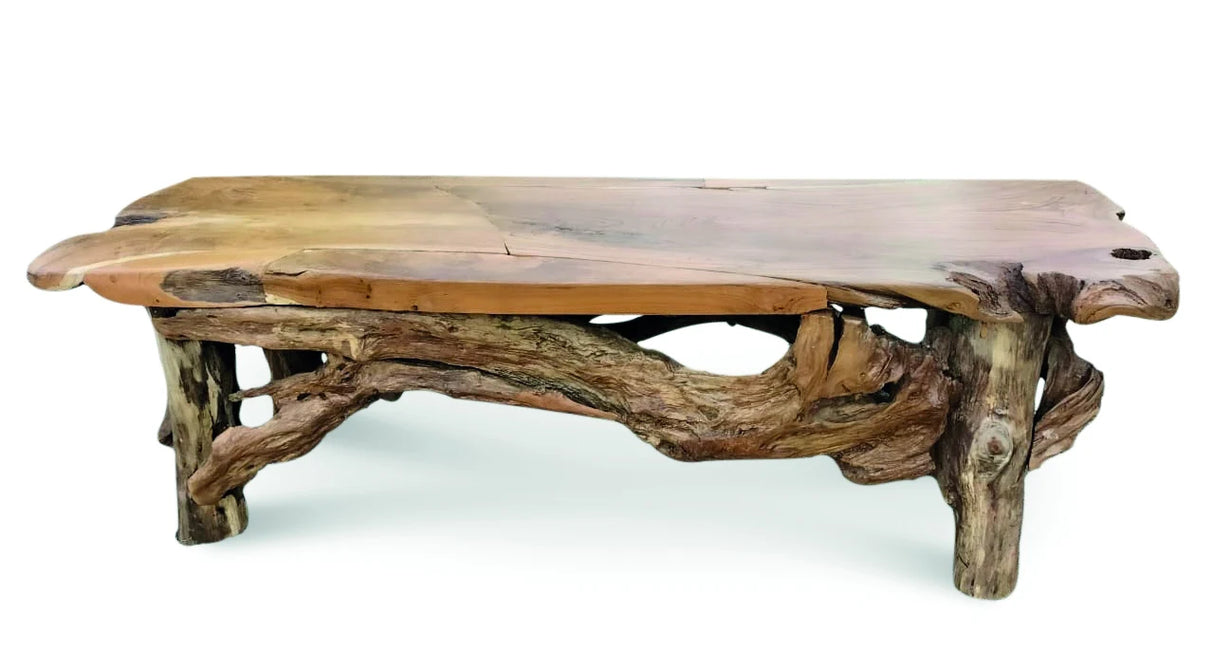 FLINTSTONE NO BACK TEAK BENCH 150CM