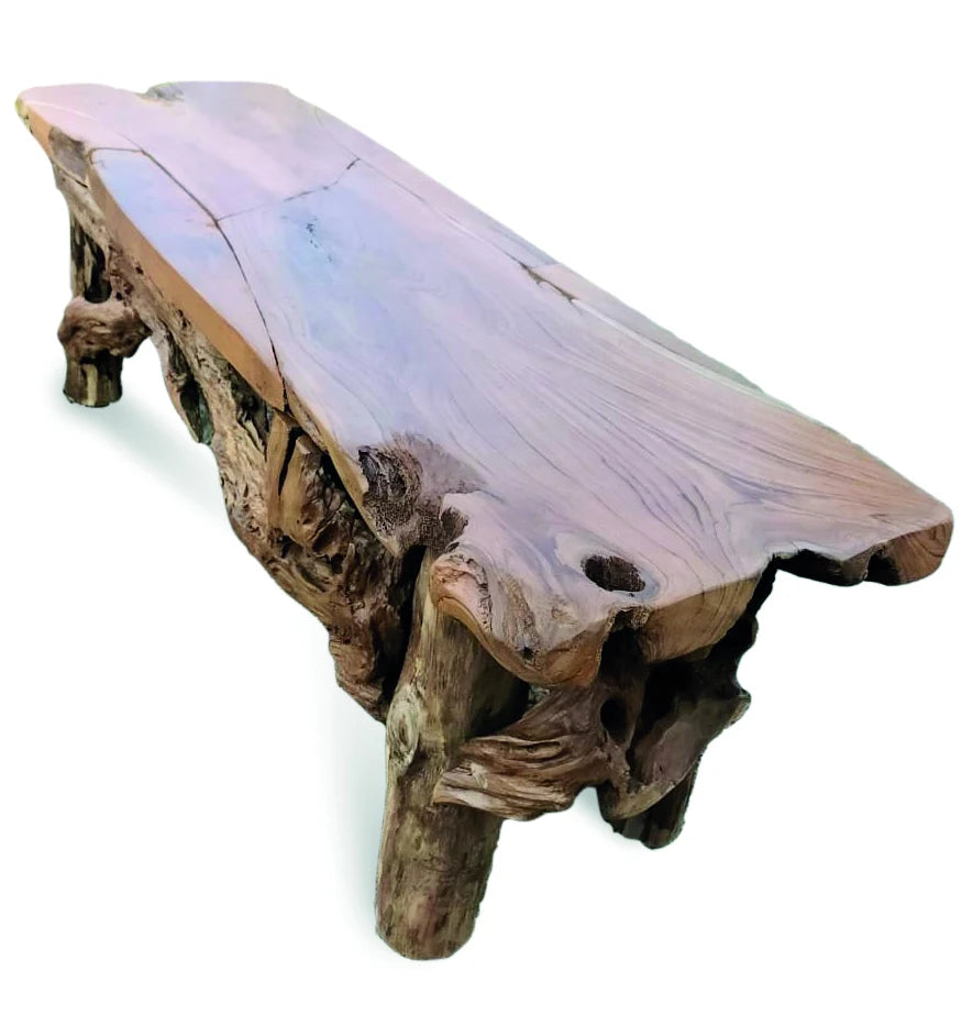 FLINTSTONE NO BACK TEAK BENCH 150CM