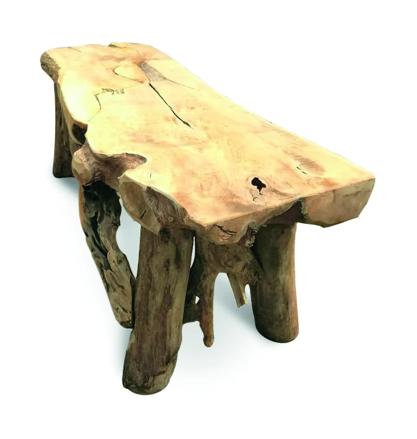 FLINTSTONE NO BACK TEAK BENCH 150CM