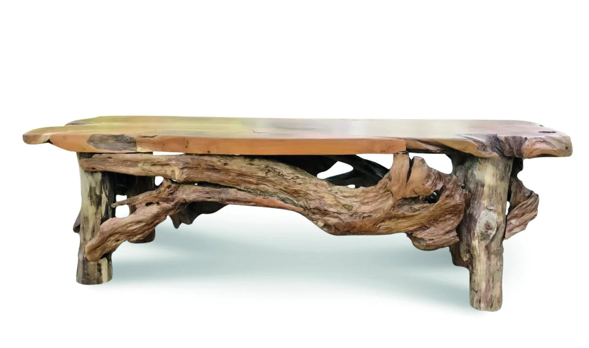 FLINTSTONE NO BACK TEAK BENCH 150CM