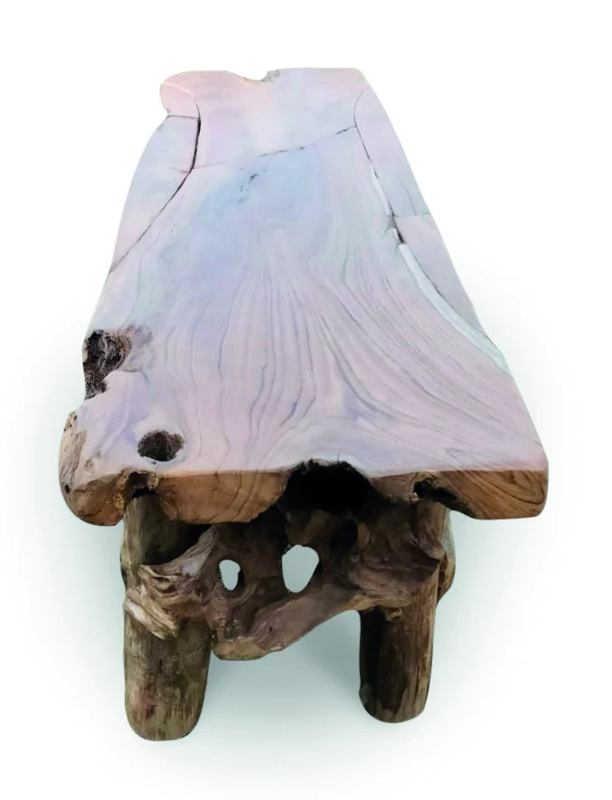 FLINTSTONE NO BACK TEAK BENCH 150CM