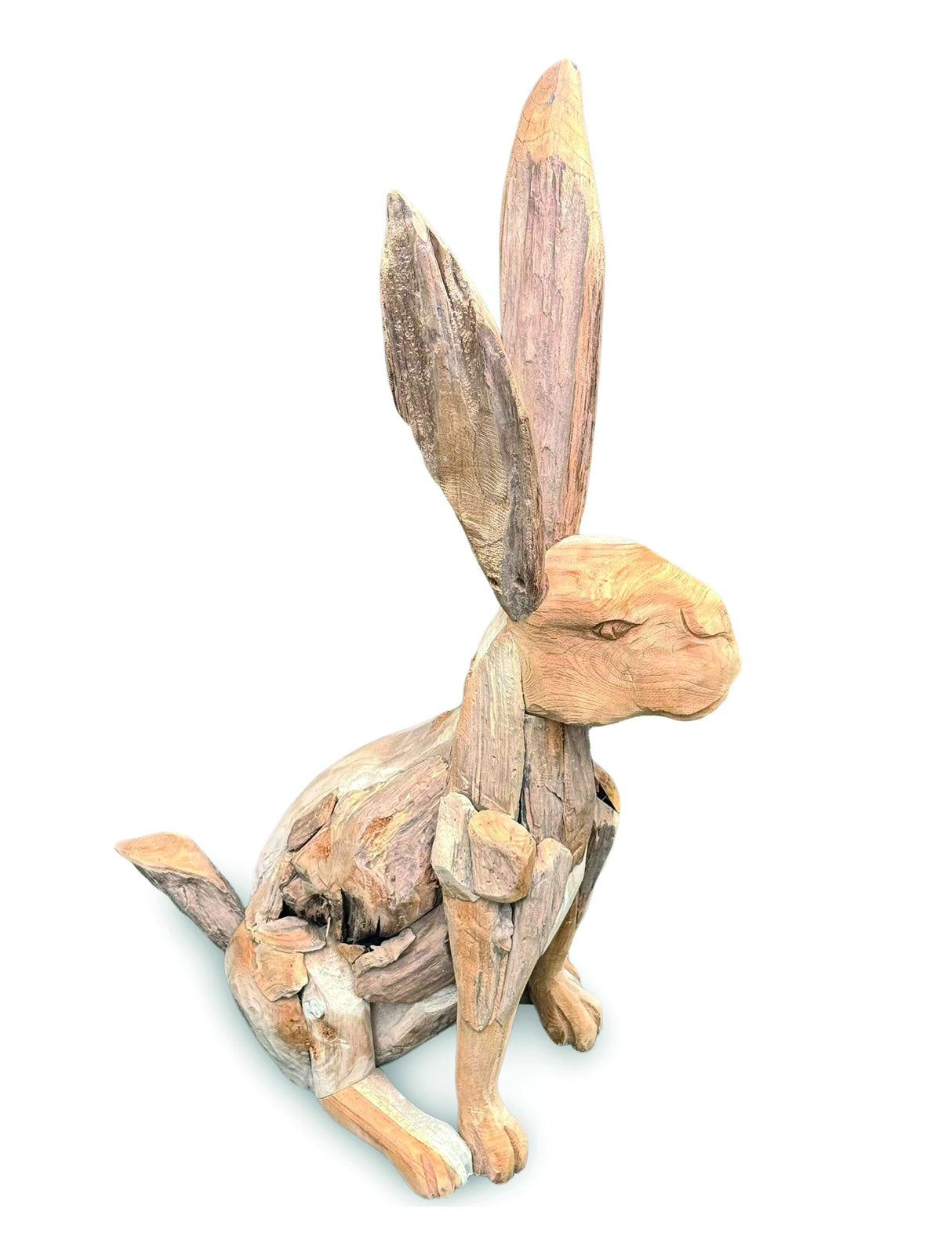Teak Root Hare H80cm