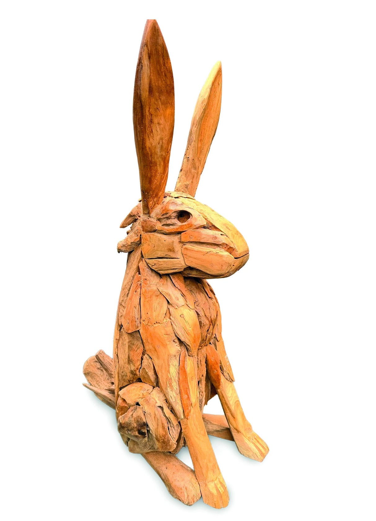 Teak Root Hare H80cm