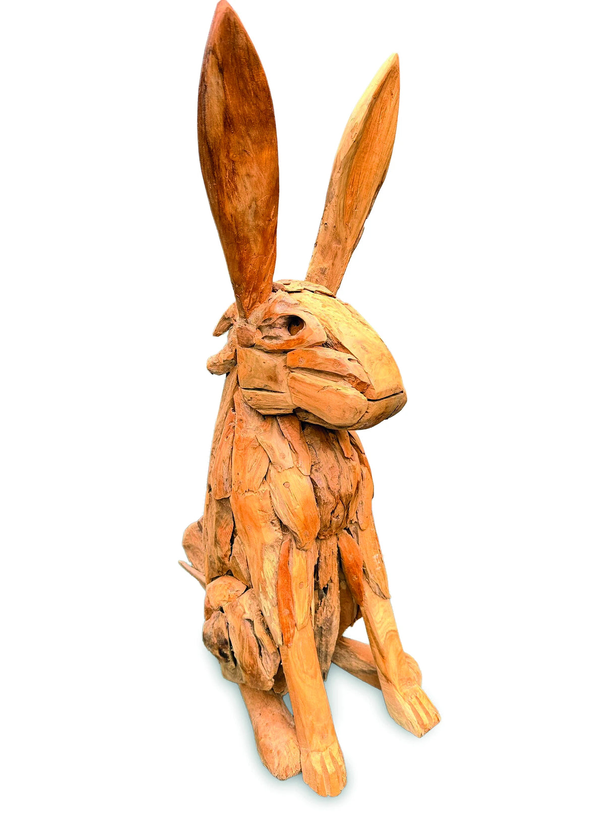 Teak Root Hare H80cm
