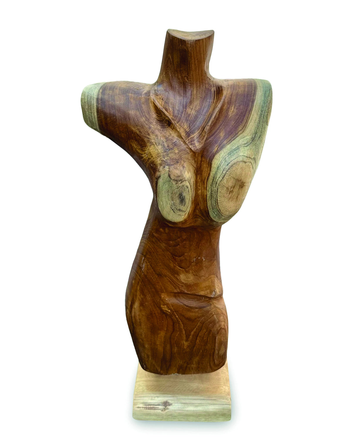 Solid Teak Naked Lady Sculpture H55cm