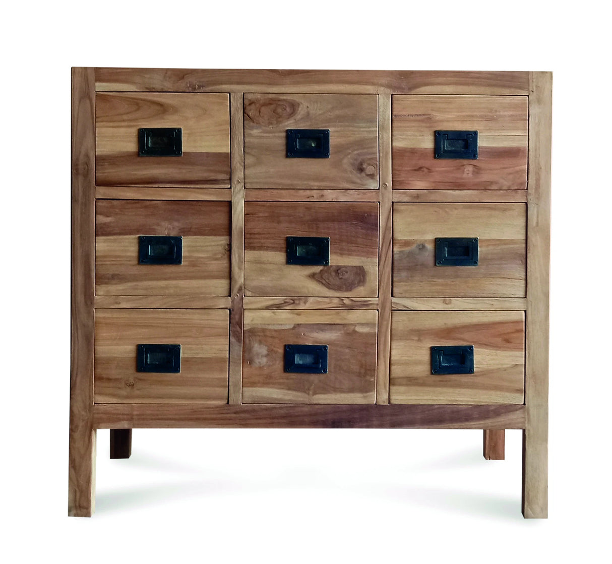 RECLAIMED TEAK CABINET 9 DRAWERS