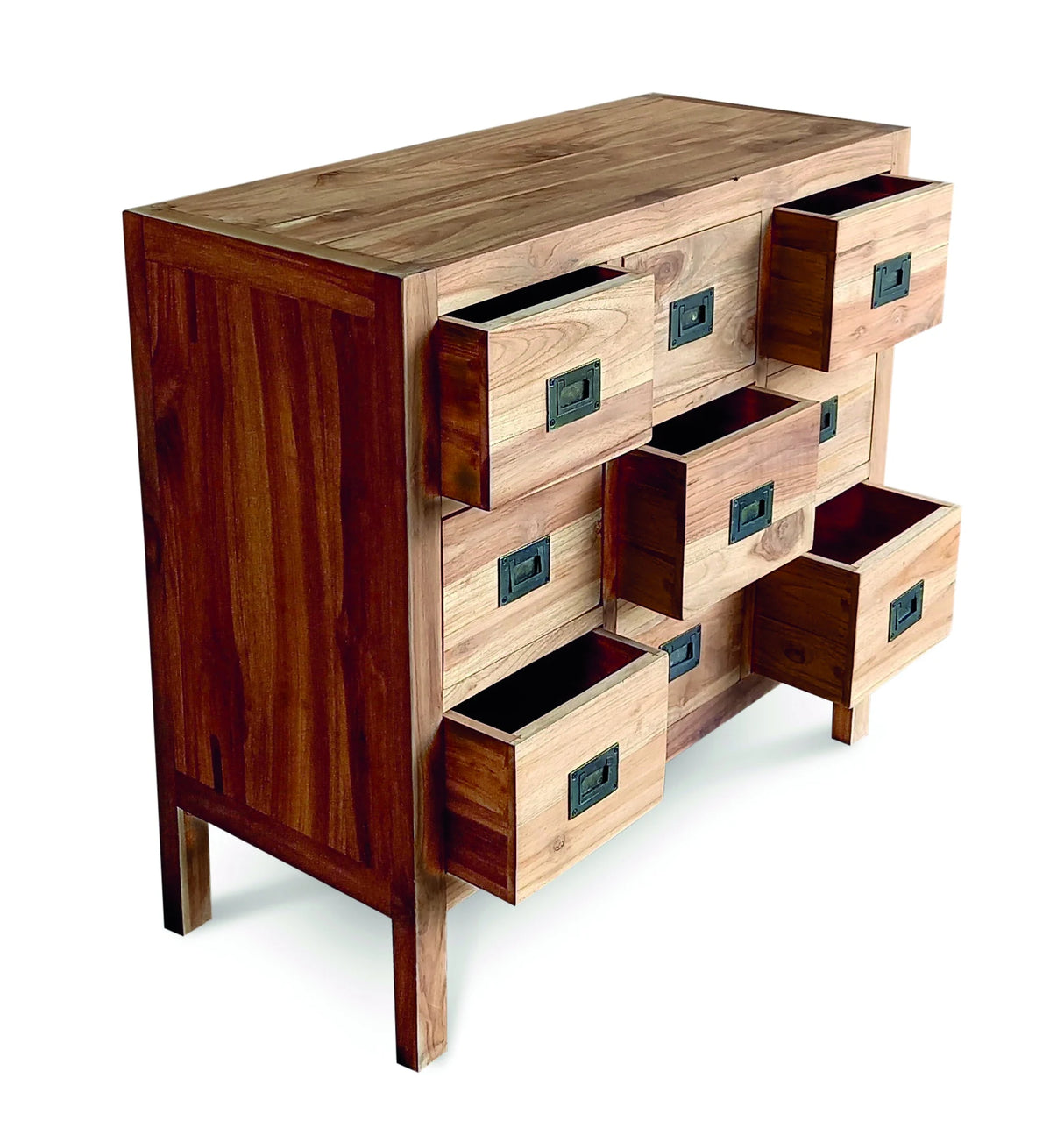 RECLAIMED TEAK CABINET 9 DRAWERS