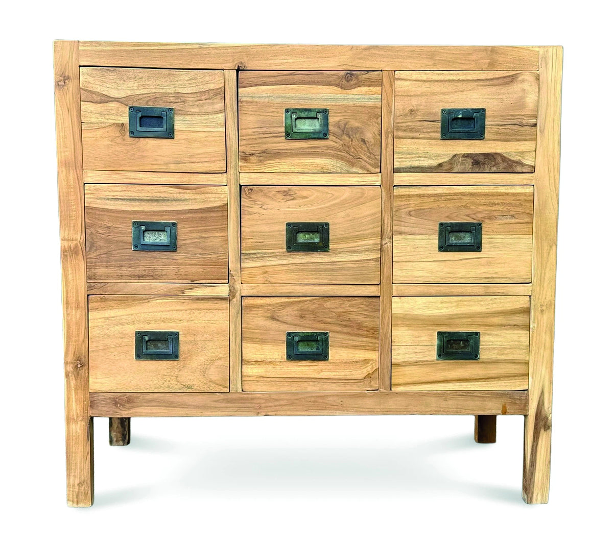 Reclaimed Teak Cabinet 9 Drawers