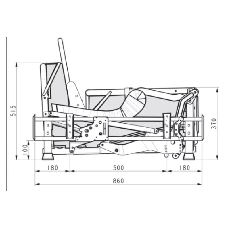 Nova 18H Bi-Zone Bed Mechanisms (All Sizes)