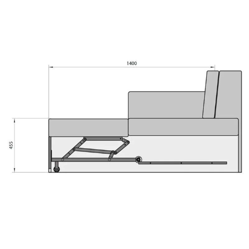 130cm Manex Bed Action