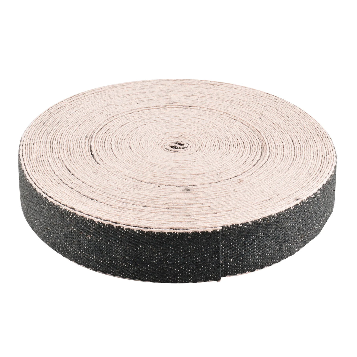 Black & White Jute Webbing - 50mm Wide