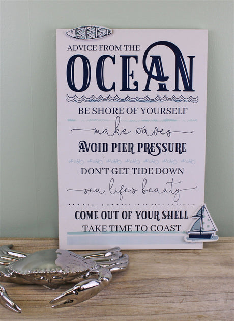 Rules Of The Ocean Wall Plaque
