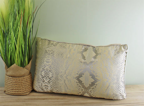 Rectangular Scatter Cushion, Snake Print Design, 30x50cm
