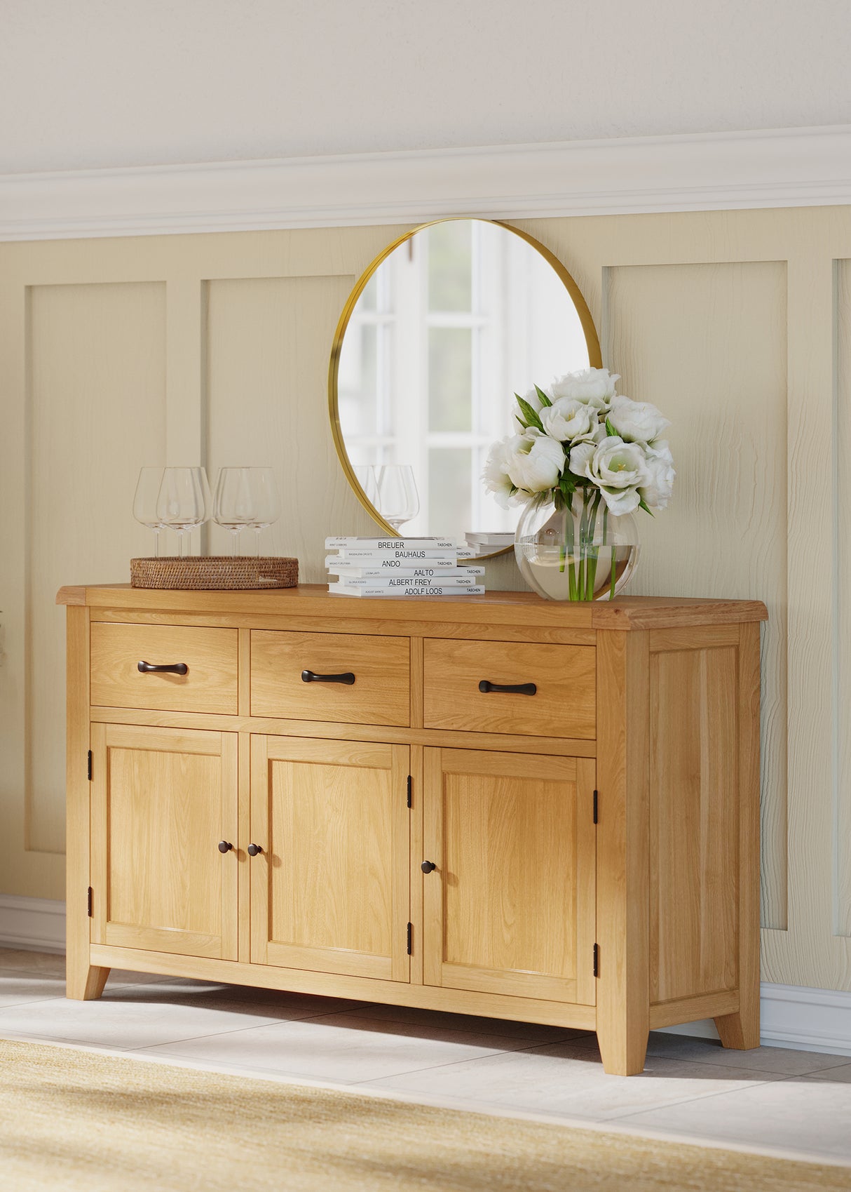 3 Door 3 Drawer Sideboard