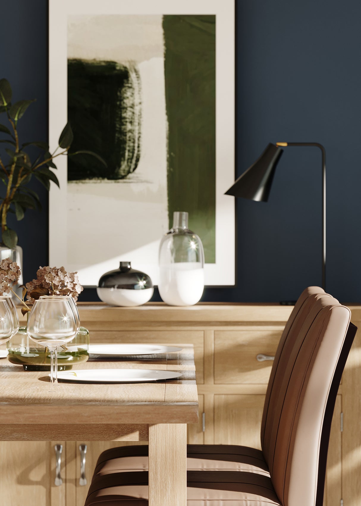 Trent Cantilever Dining Chair In Vintage Brown Pu (TRE001)