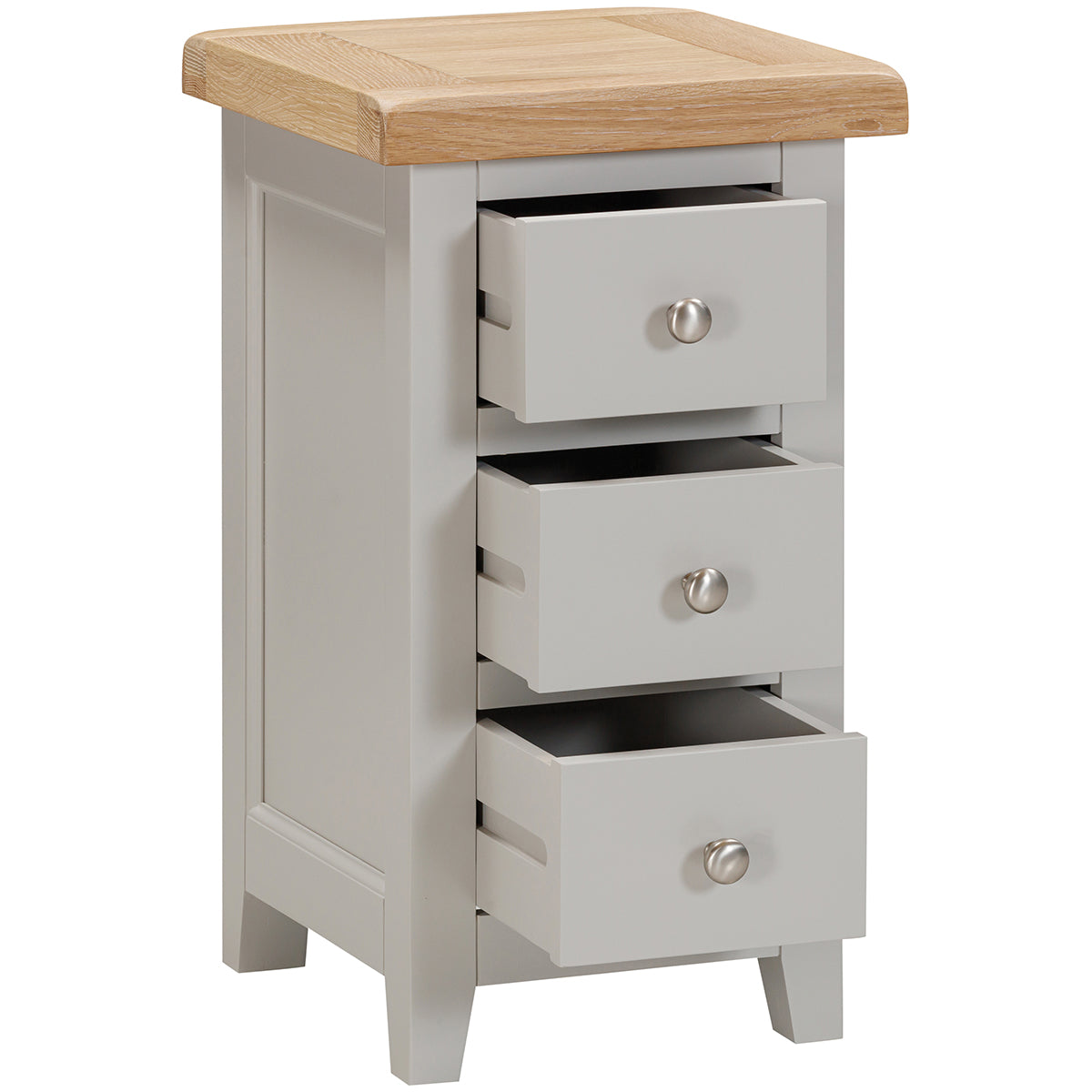 Compact 3 Drawer Bedside (WPT009 - MOON GREY)