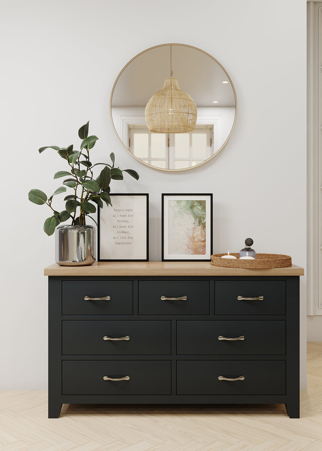 3 Over 4 Chest (WPT006 - MOON GREY)