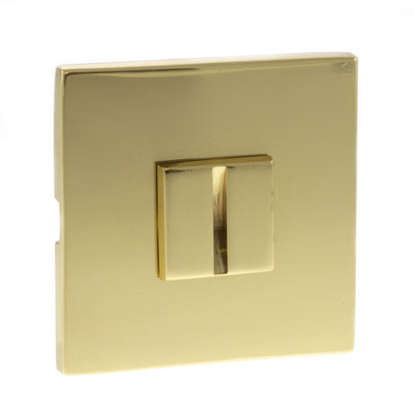 Tupai Exclusivo 5S Line WC Turn and Release *for use with ADBCE* on 5mm Slimline Square Rose - Polished Brass - XTWCS5SPB - (Each)