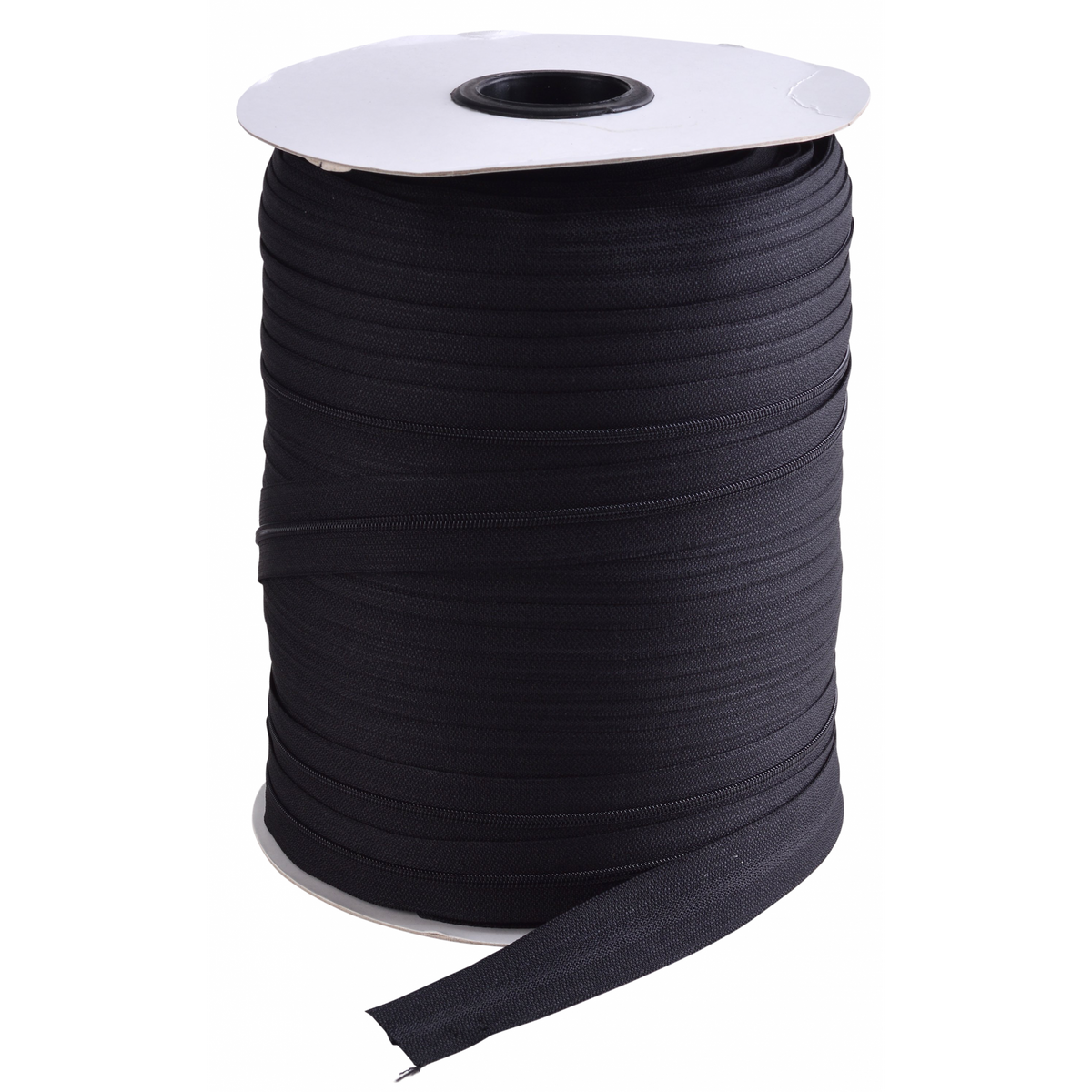 Black Continuous Zip (All Sizes & Colours)
