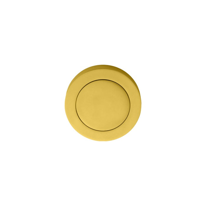 ESCUTCHEON - BLANK ON CONCEALED FIX ROUND ROSE - POLISHED BRASS - 51MM - EACH