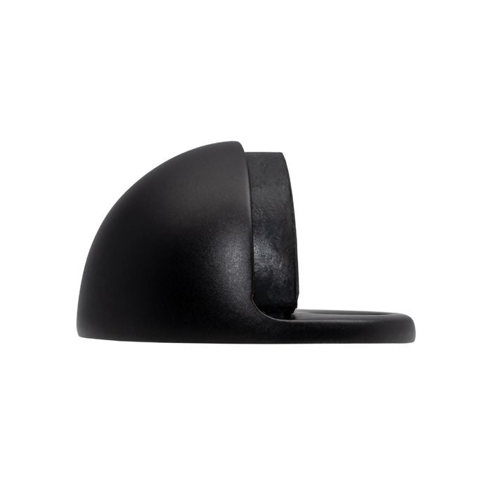 FLOOR MOUNTED OVAL DOORSTOP - MATT BLACK - EACH