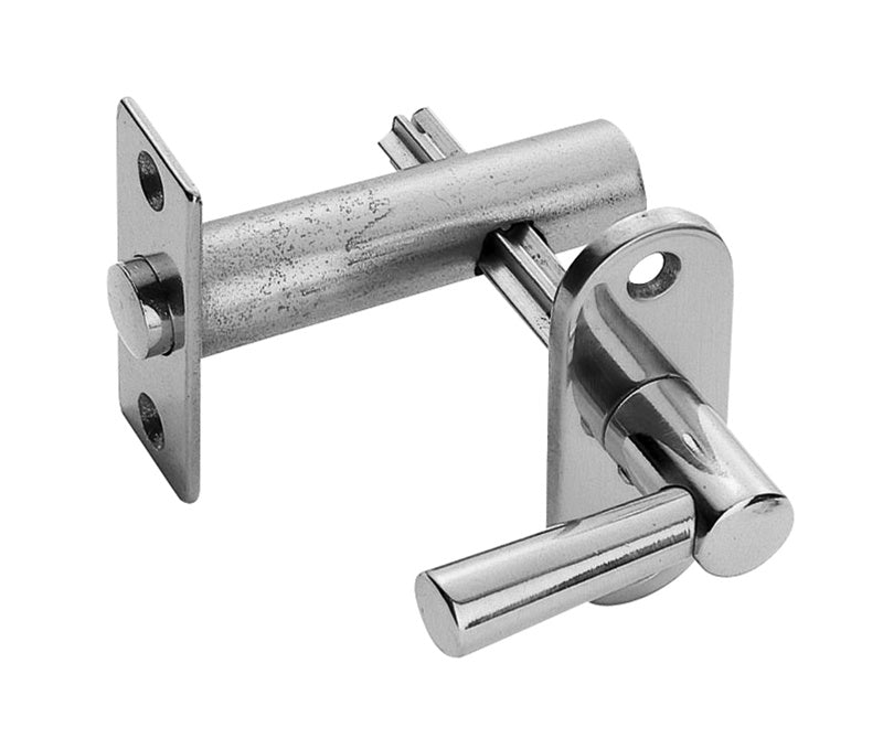 SECURITY BOLT WITH TURN - POLISHED CHROME - 57MM X 20MM - EACH