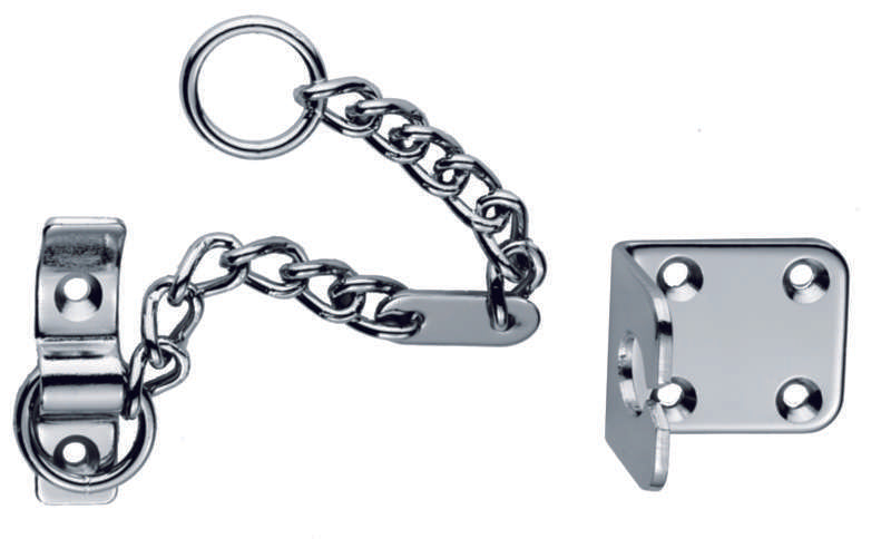 HEAVY DOOR CHAIN - POLISHED CHROME - EACH