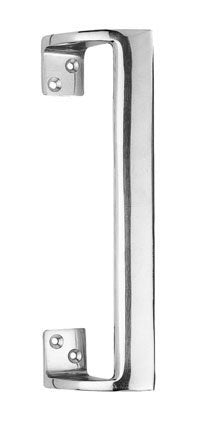 PULL HANDLE (OVAL GRIP CRANKED) - POLISHED CHROME - 229MM - EACH